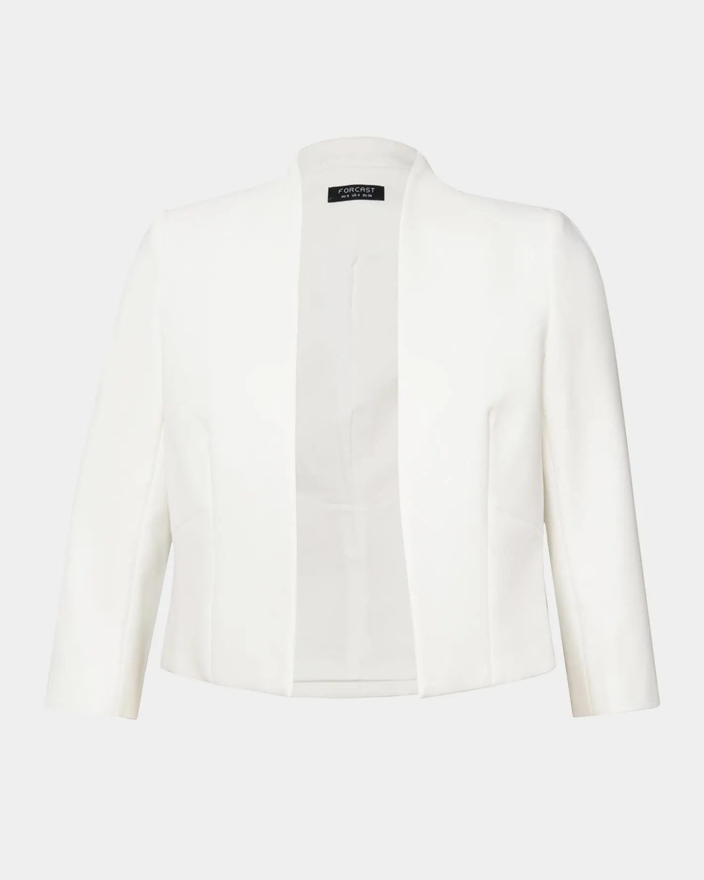 Forcast Nikki Collarless Crop Jacket Ivory Best