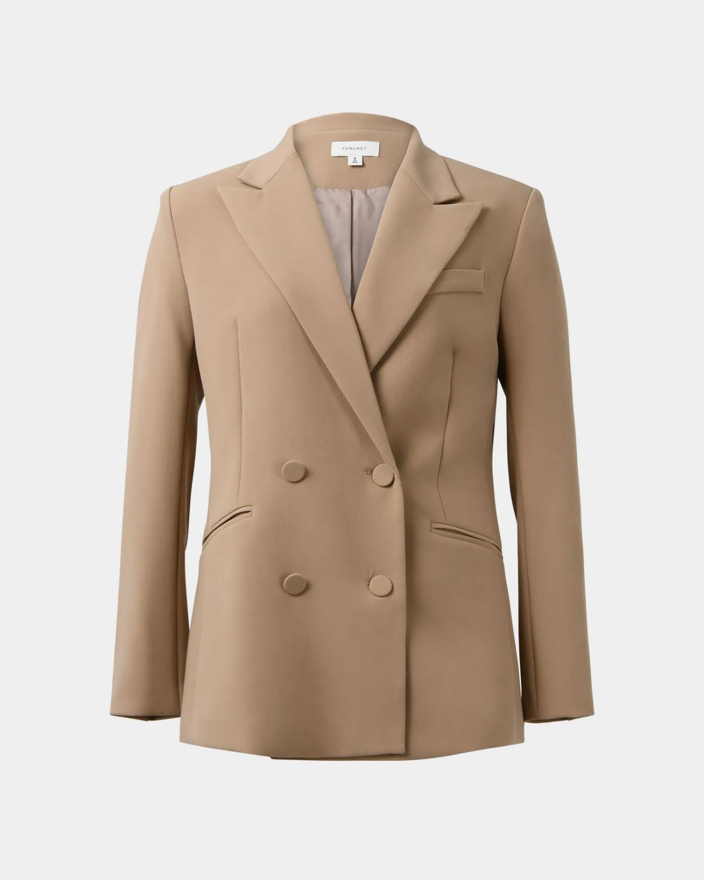 Forcast Nikki Double Breasted Blazer Warm Taupe Sale