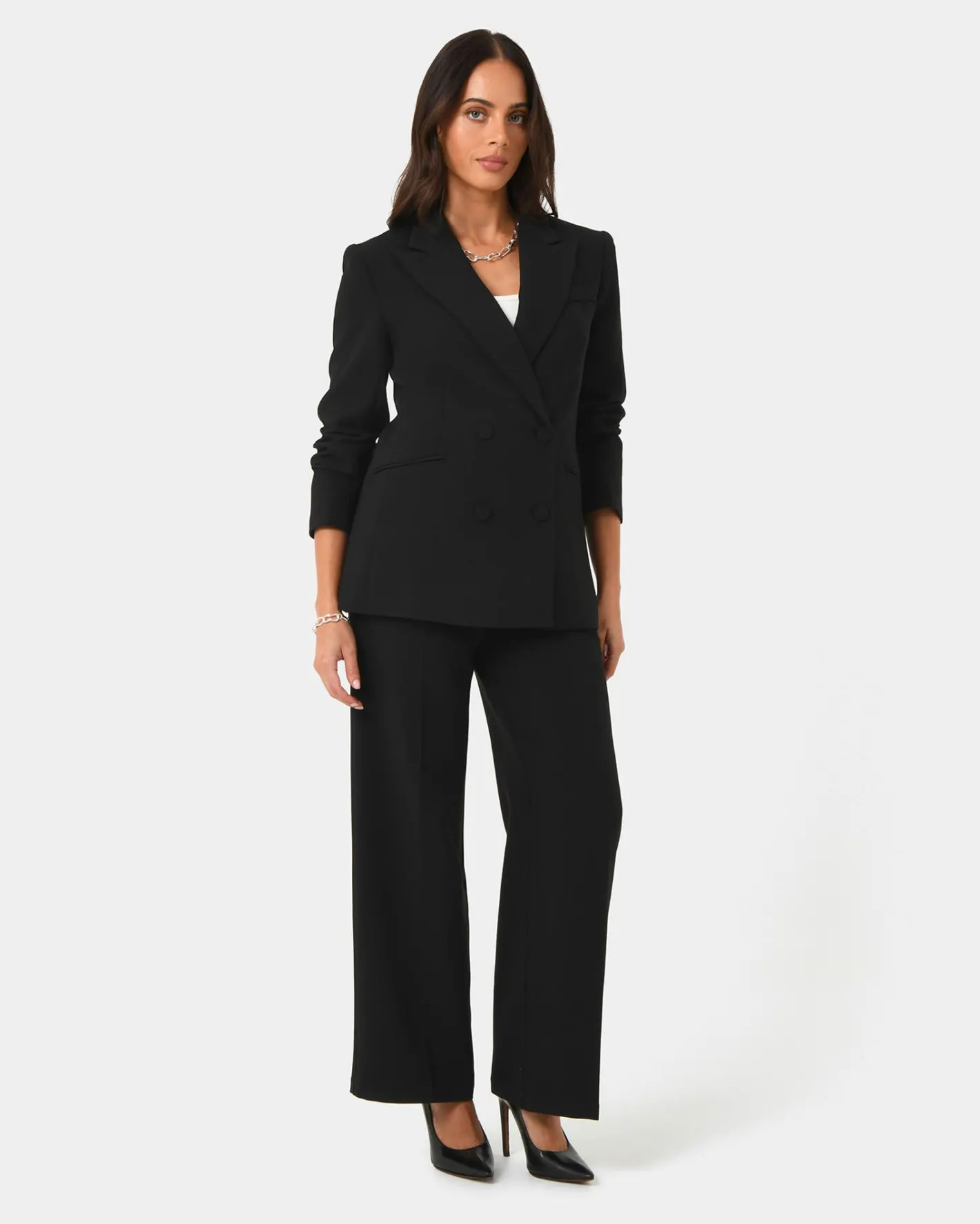 Forcast Nikki Double Breasted Blazer Black Discount