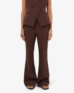 Forcast Nikki Flared Leg Pants Brown