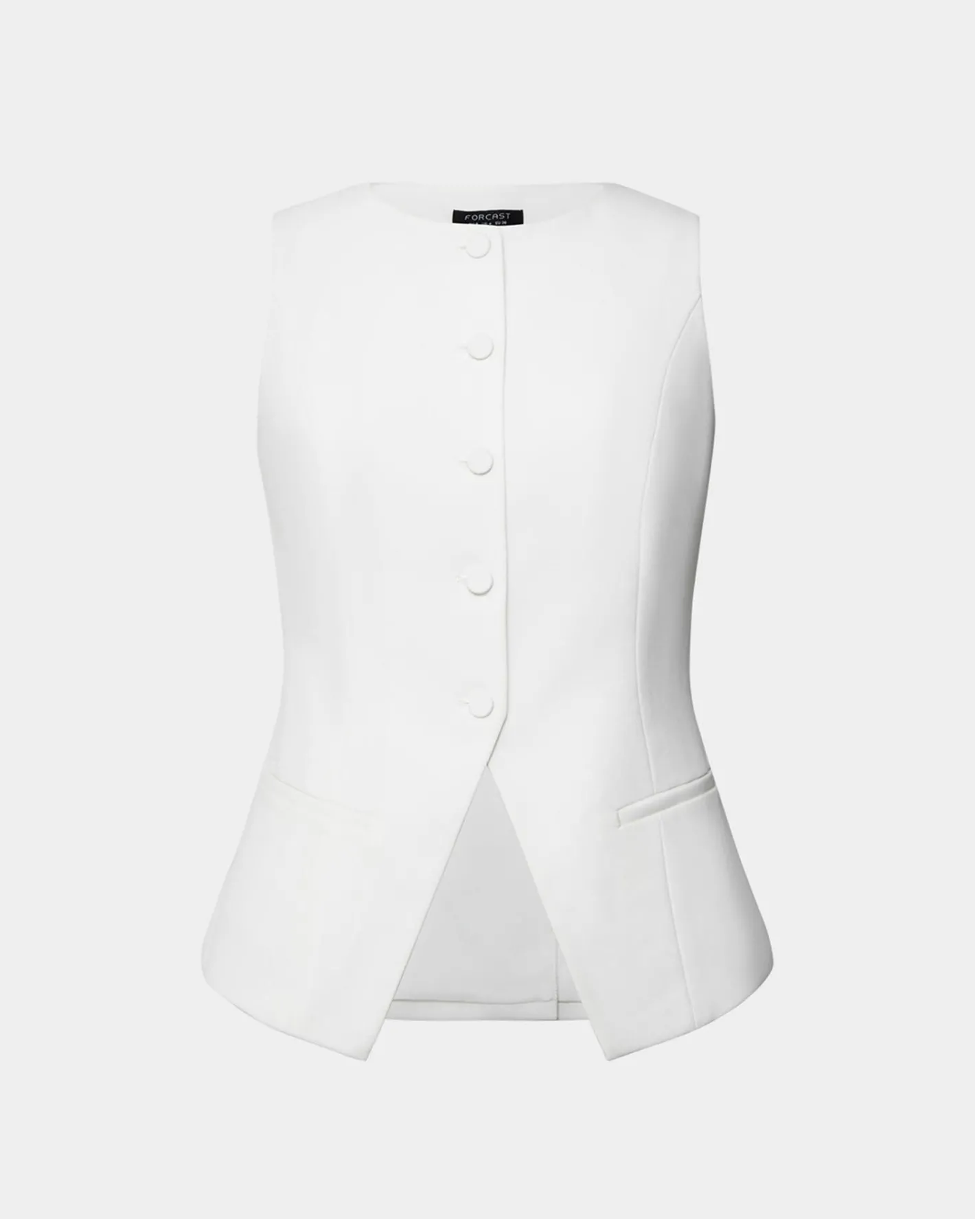 Forcast Nikki Longline Vest Ivory Outlet