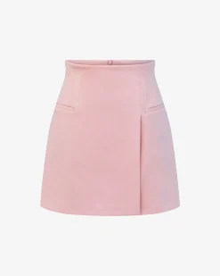 Forcast Nikki Mini Wrap Skirt Pink Clearance