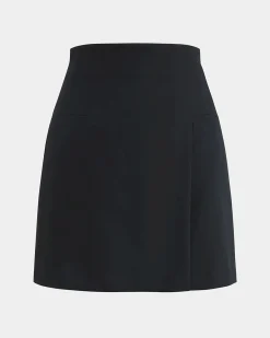 Forcast Nikki Mini Wrap Skirt Black