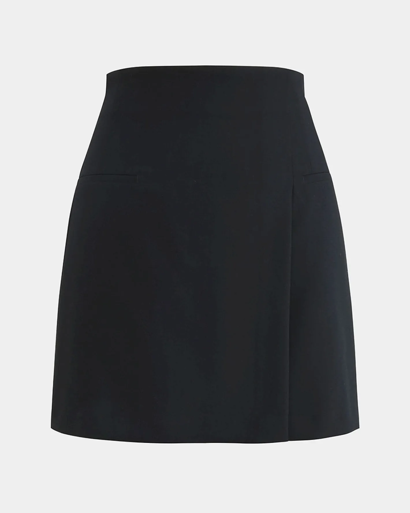 Forcast Nikki Mini Wrap Skirt Black
