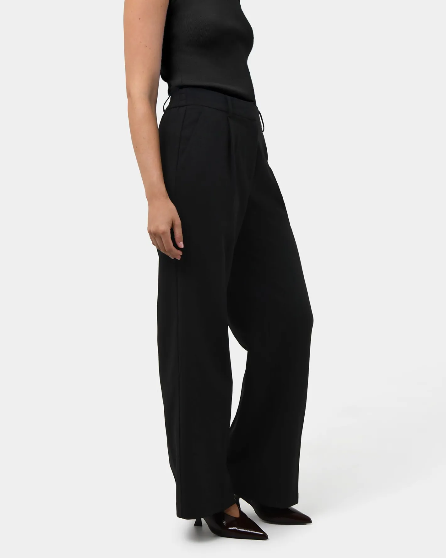 Forcast Nikki Tailored Elastic Pants Black Best