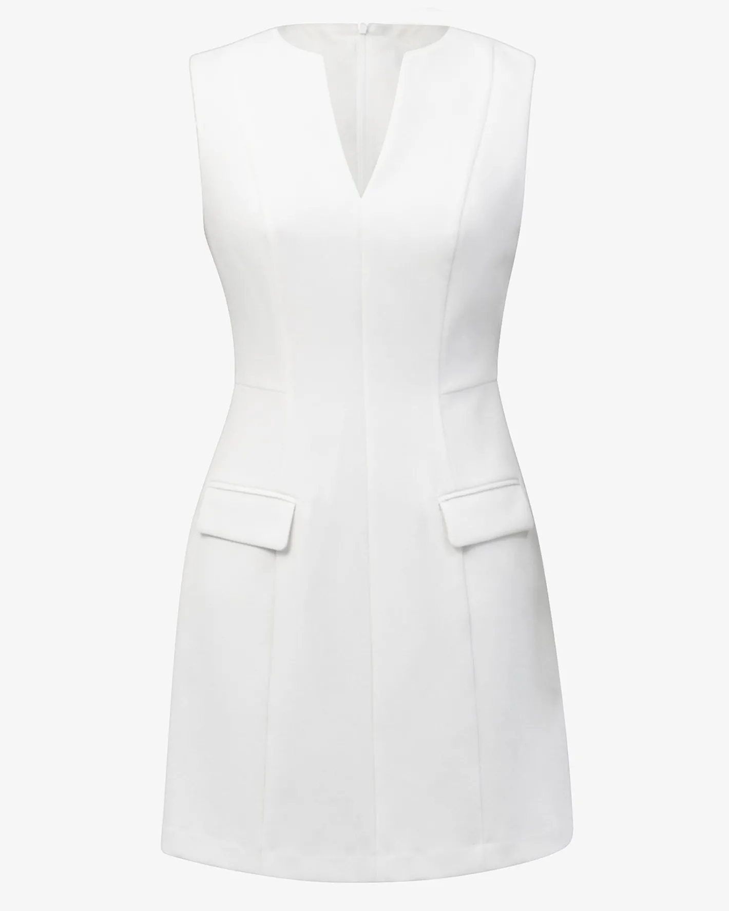 Forcast Nikki Tailored Mini Dress Ivory Outlet