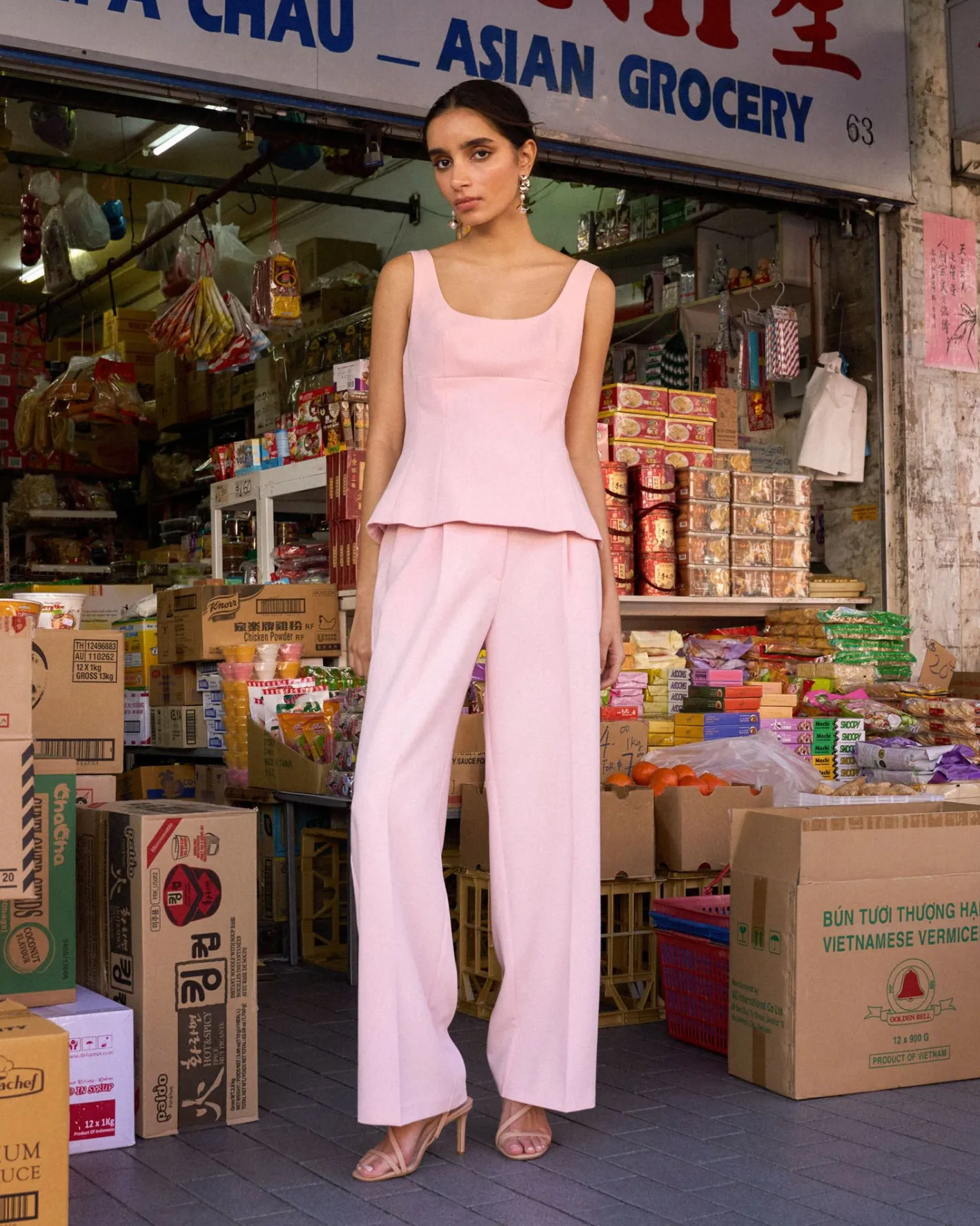 Forcast Nikki Tailored Pants Pink Outlet