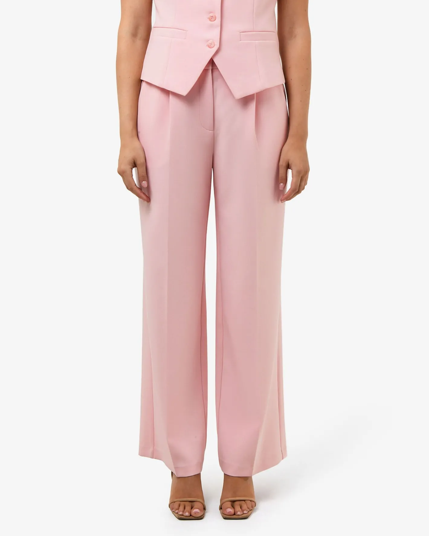 Forcast Nikki Tailored Pants Pink Outlet