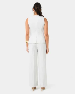 Forcast Nikki Tailored Pants Ivory