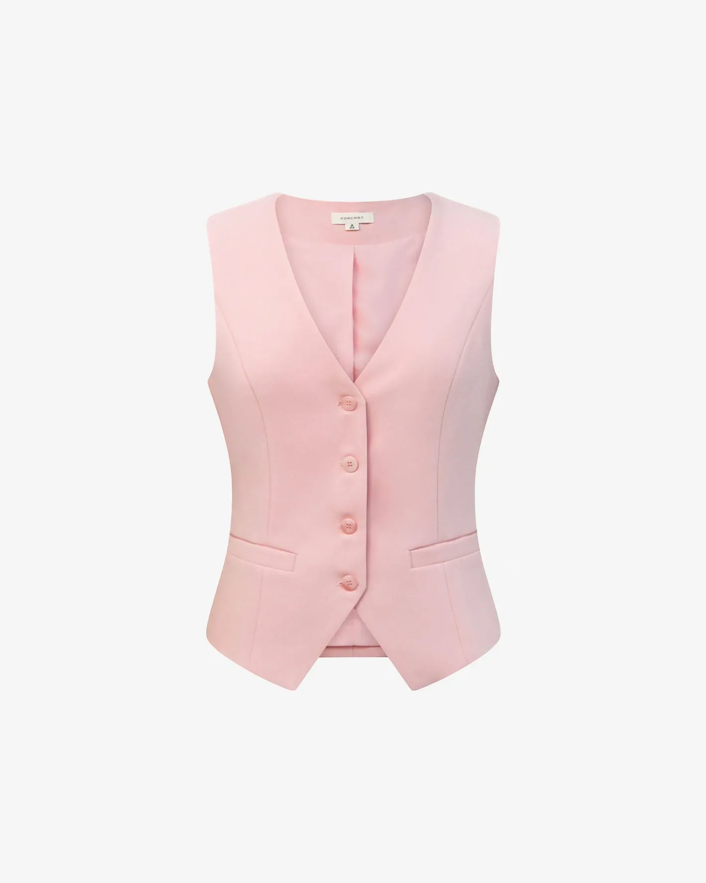 Forcast Nikki Tailored Waistcoat Pink Outlet