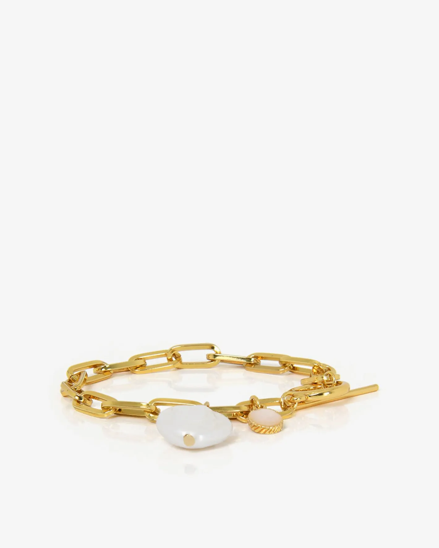 Forcast Noa Pearl Chain Bracelet Gold Discount
