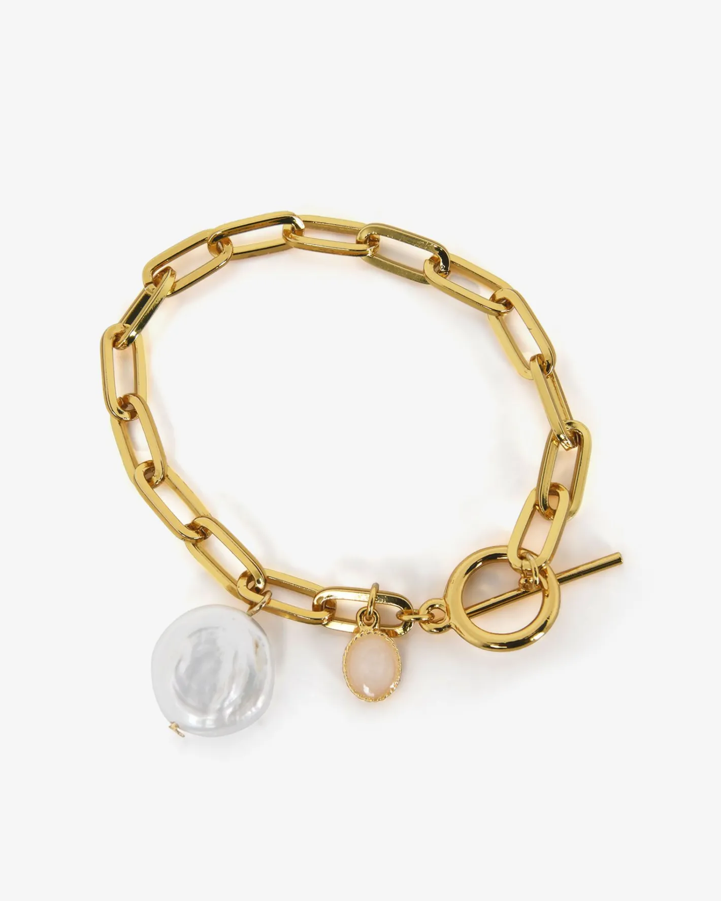 Forcast Noa Pearl Chain Bracelet Gold Discount