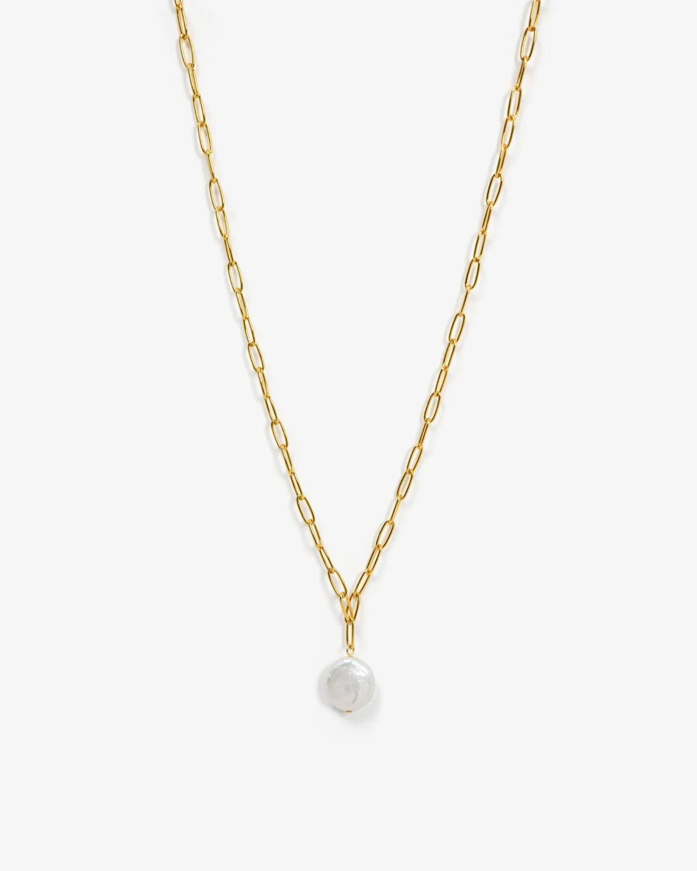 Forcast Noa Pearl Chain Necklace Gold Hot