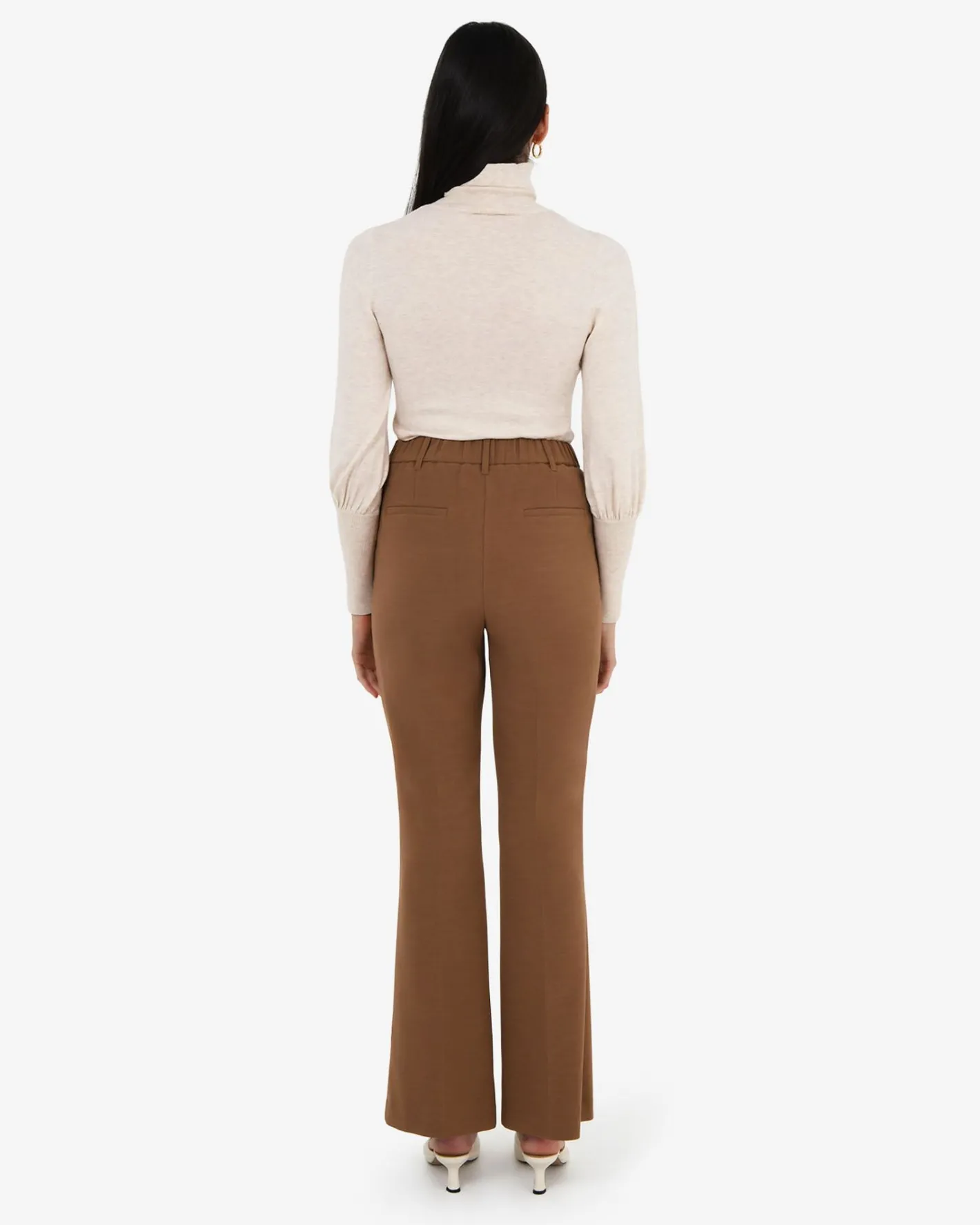 Forcast Nolan High Neck Knit Oat Marle Discount