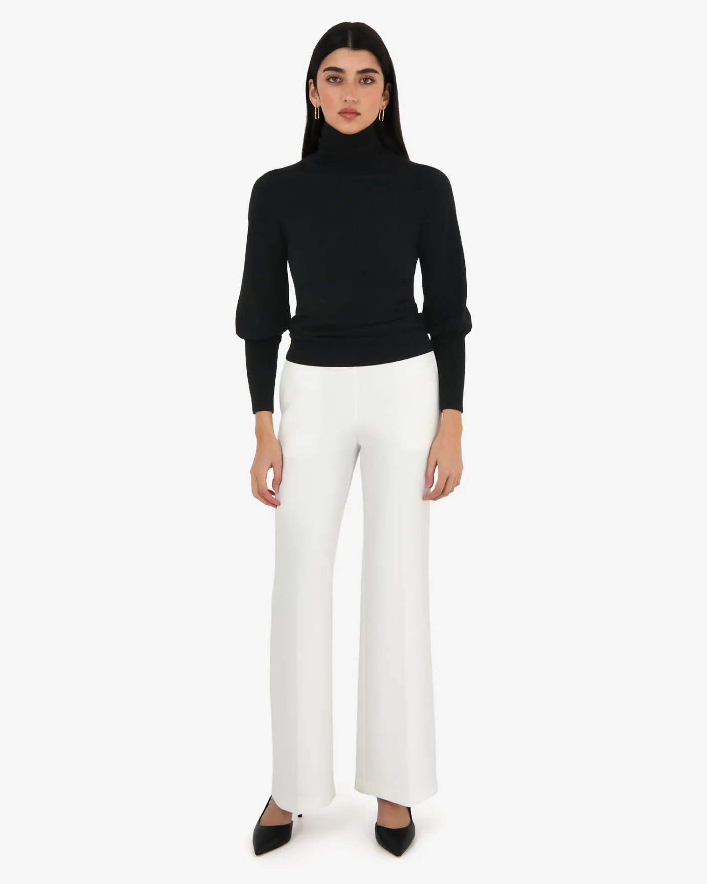 Forcast Nolan High Neck Knit Black Sale