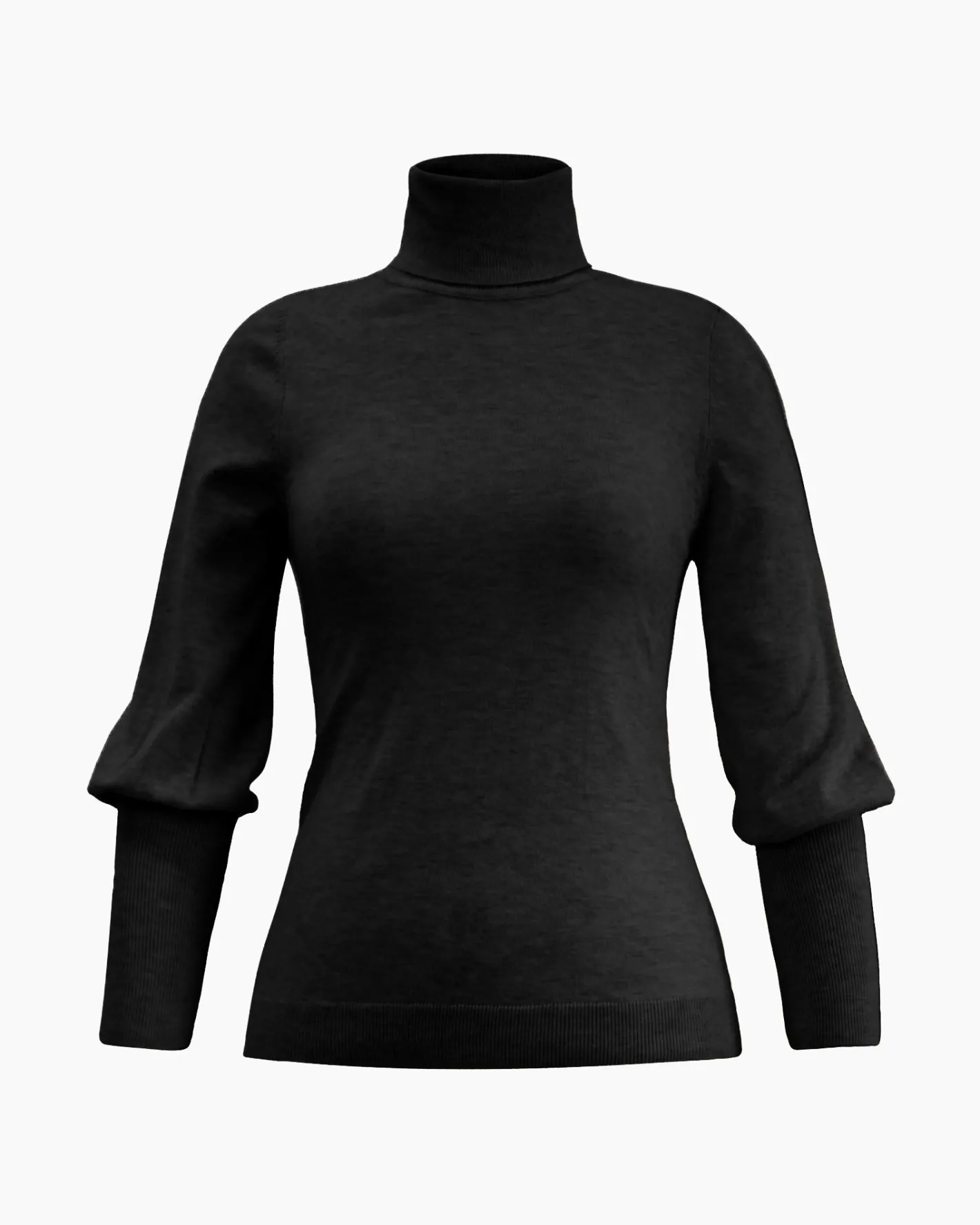 Forcast Nolan High Neck Knit Black Sale