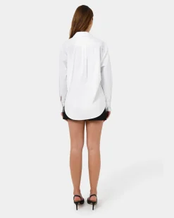 Forcast Oakley Cotton Poplin Shirt White Best
