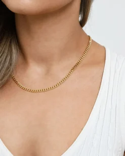 Forcast Olive 16k Plated Necklace Gold