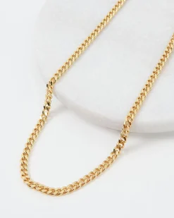 Forcast Olive 16k Plated Necklace Gold