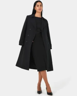 Forcast Orlanda Front Slit Skirt Black Best