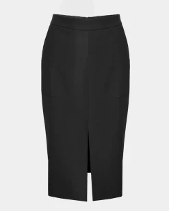 Forcast Orlanda Front Slit Skirt Black Best