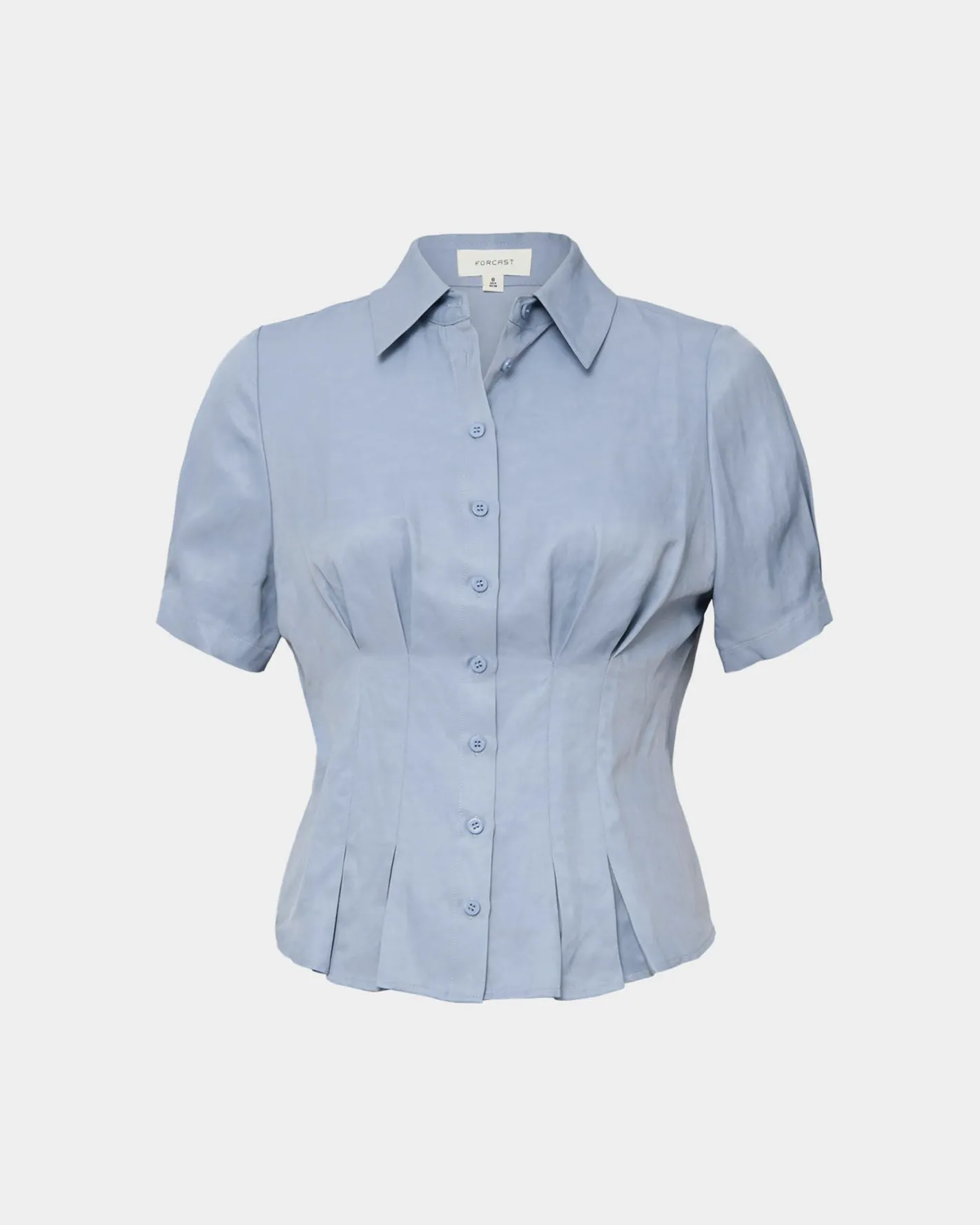 Forcast Paige Short Sleeve Blouse Dusk Blue Hot