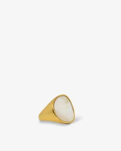Forcast Pearl Mirage Statement Ring Gold New