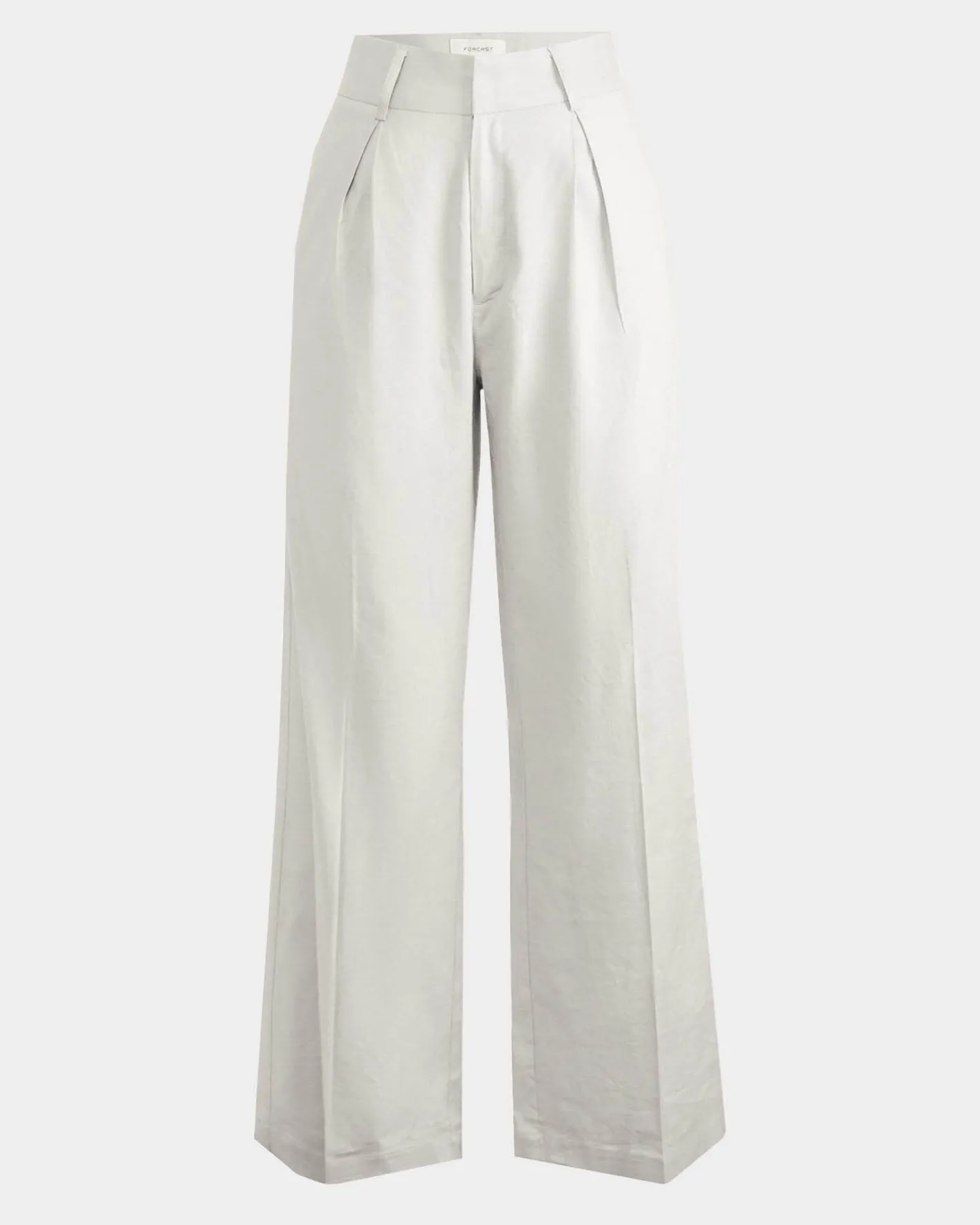 Forcast Perry Linen Tailored Pants Ivory New