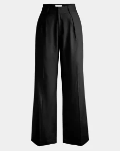 Forcast Perry Linen Tailored Pants Black Outlet