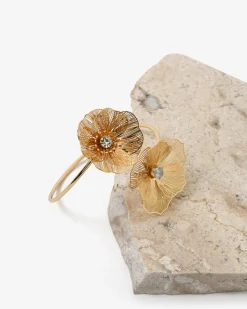 Forcast Petal Statement Cuff Bracelet Gold Discount