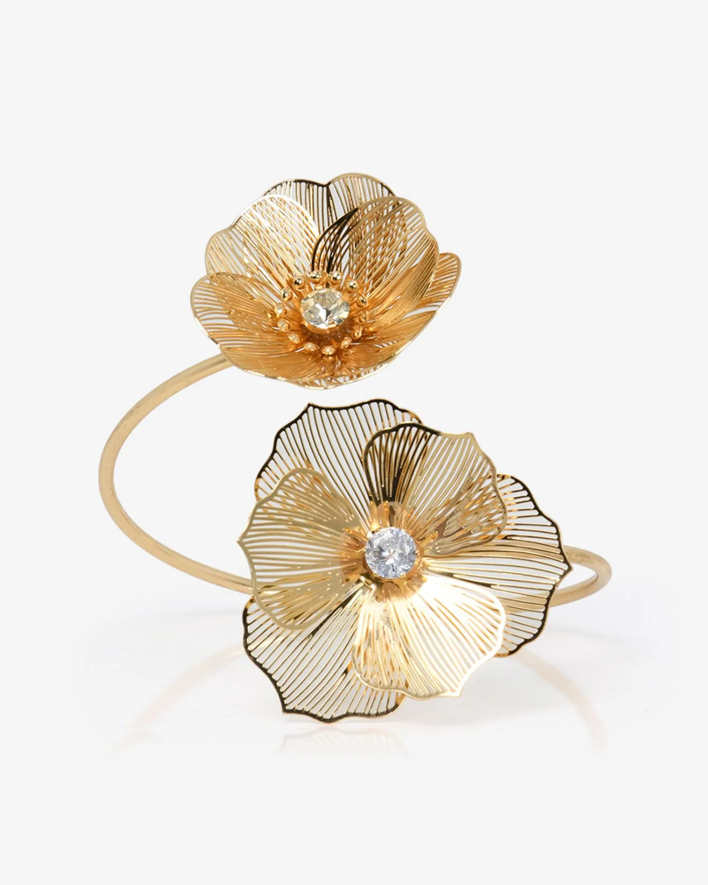 Forcast Petal Statement Cuff Bracelet Gold Discount