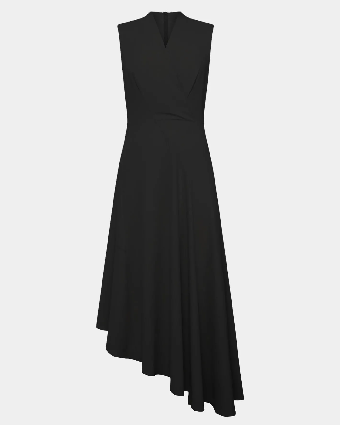 Forcast Polly Bias Midi Dress Black Hot