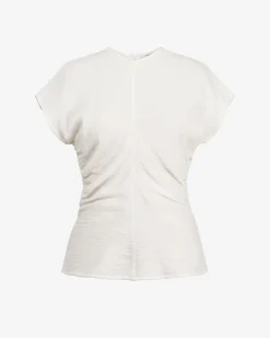 Forcast Pricilla Draped Top Ivory Outlet