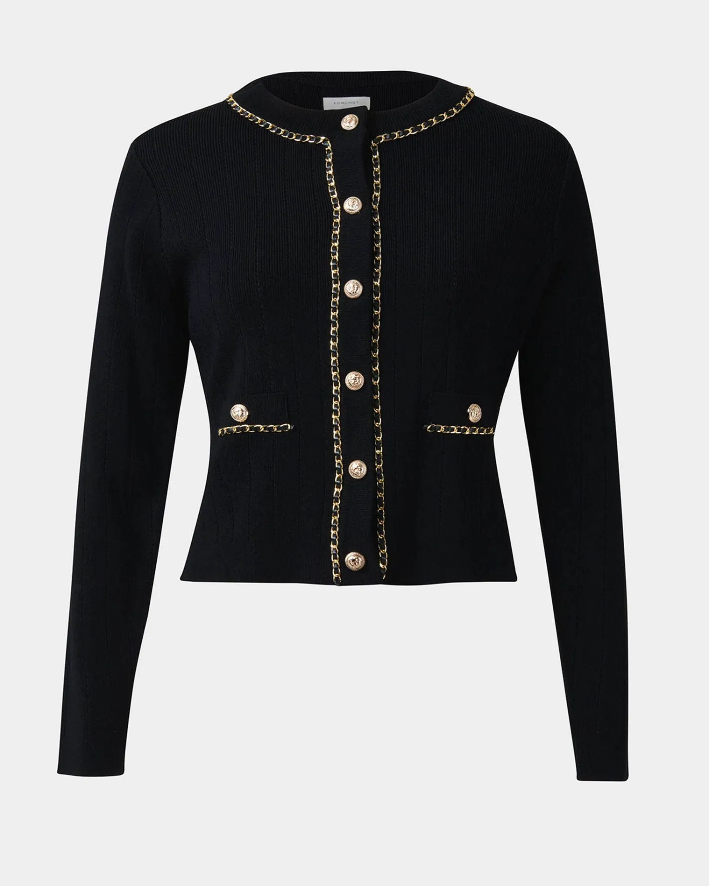 Forcast Rachel Chain Cardigan Black