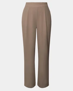 Forcast Rain Elastic Waist Pants Camel Online