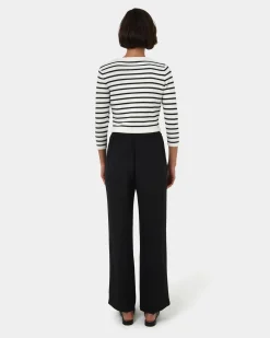 Forcast Rain Elastic Waist Pants Black New