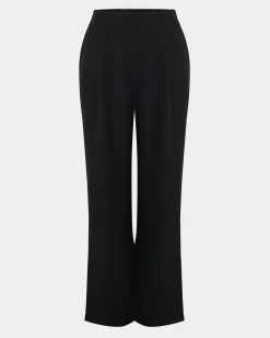 Forcast Rain Elastic Waist Pants Black New