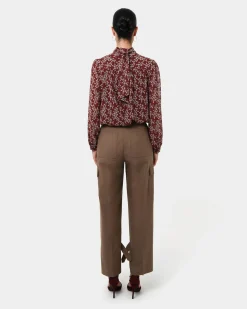 Forcast Rema Floral Tie Blouse Red Floral Online