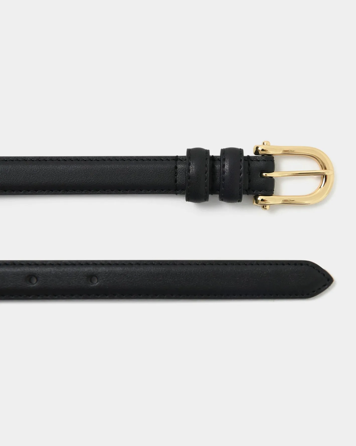 Forcast Rhiannon Leather Belt Black