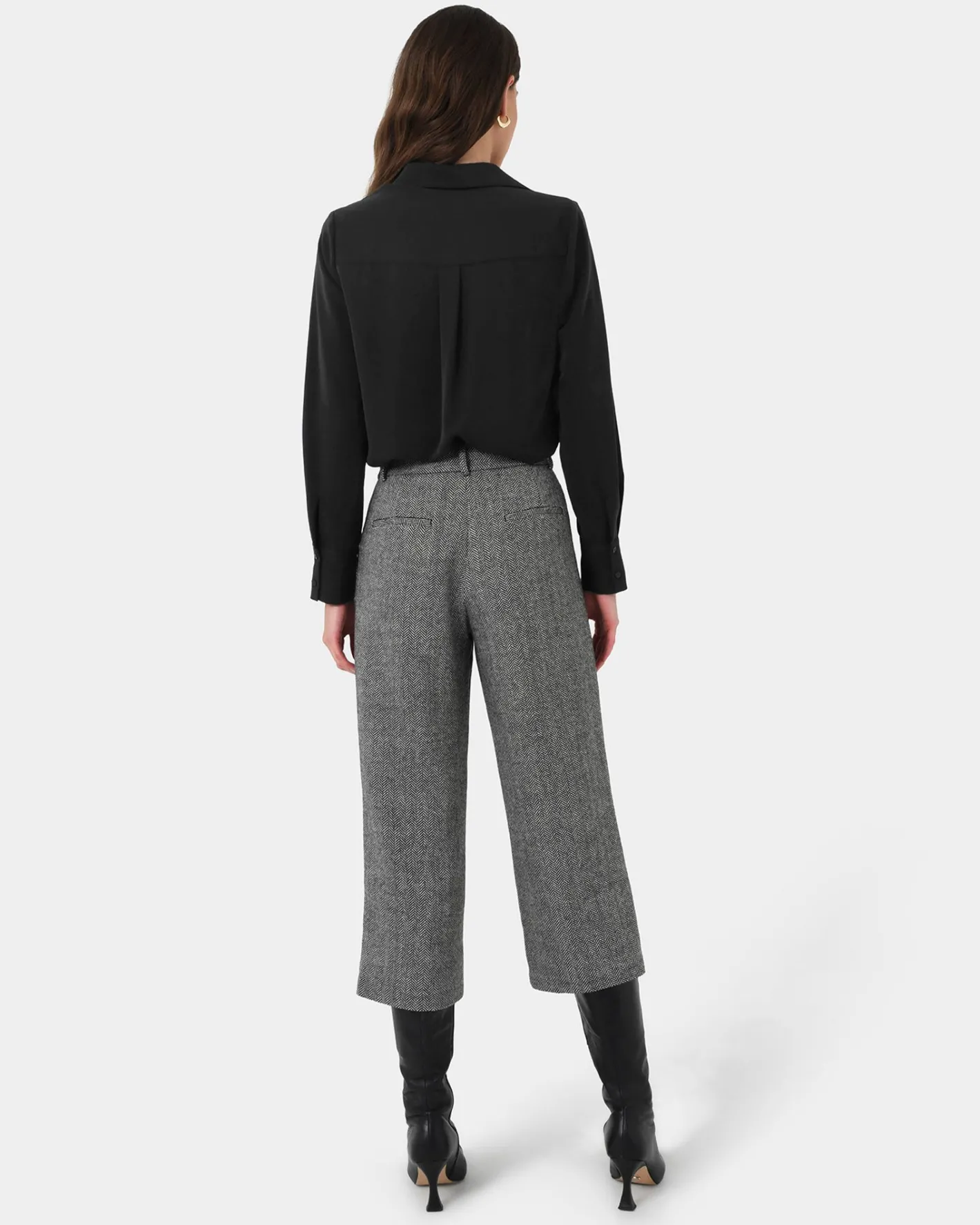 Forcast Robin Collared Blouse Black