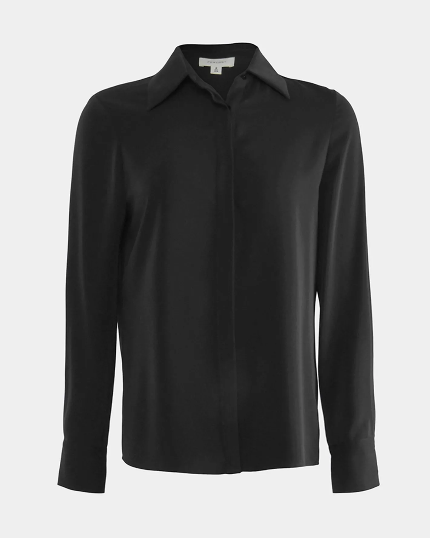 Forcast Robin Collared Blouse Black