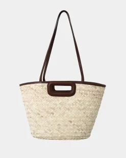 Forcast Rome Leather Palm Leaf Bag L Tan Best