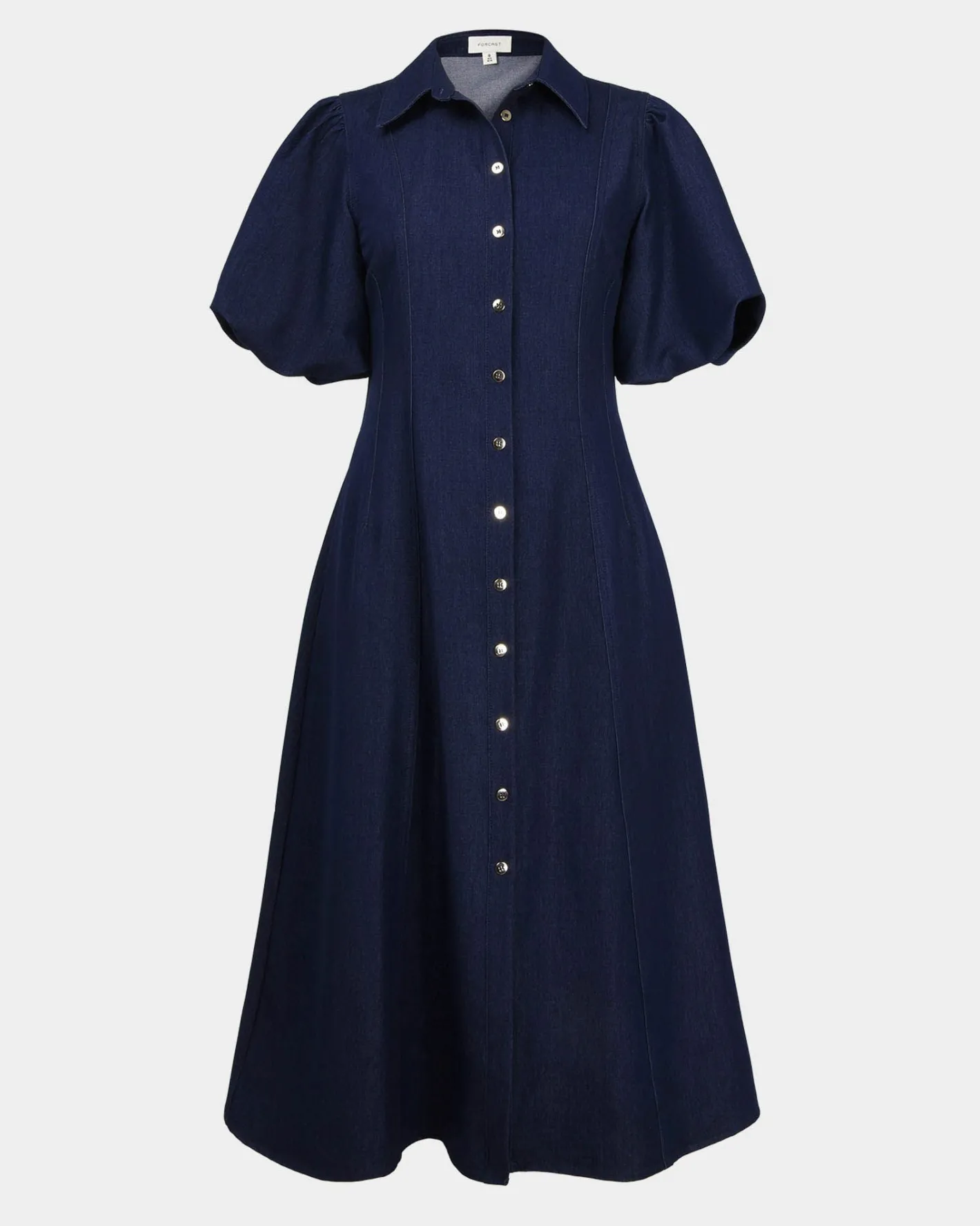 Forcast Ruka Midi Dress Dark Indigo Outlet