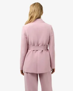 Forcast Rumy Double Breasted Blazer Pink New
