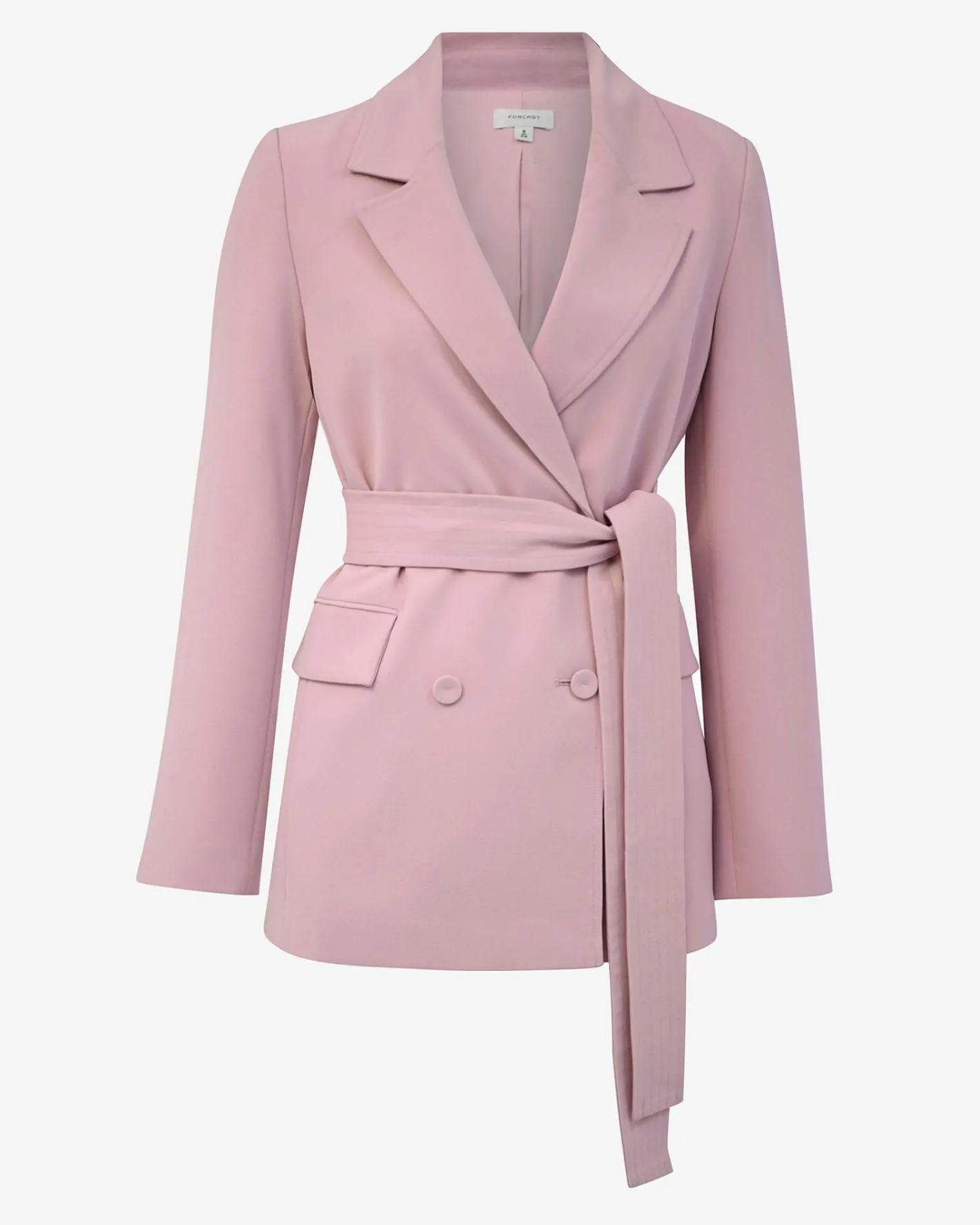 Forcast Rumy Double Breasted Blazer Pink New