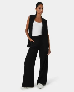 Forcast Rumy Double Breasted Vest Black Hot