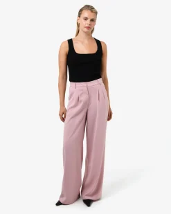 Forcast Rumy Wide Leg Tailored Pants Pink Online