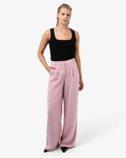 Forcast Rumy Wide Leg Tailored Pants Pink Online