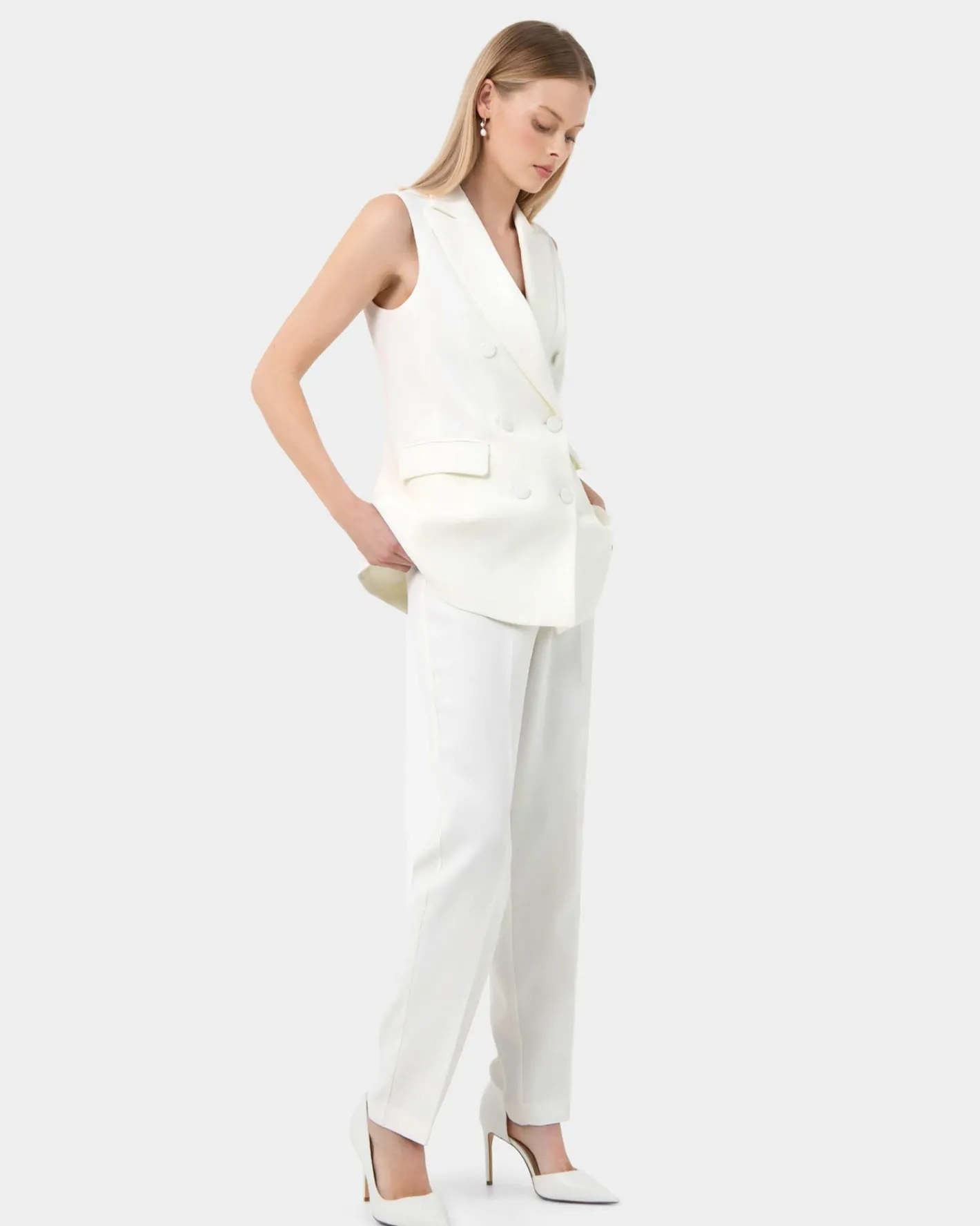 Forcast Rylan Tapered Pants Ivory Sale