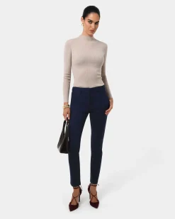 Forcast Safira High-waist Trousers Navy Clearance